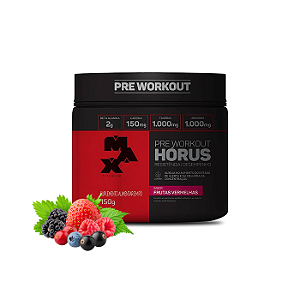 Pré Treino HÓRUS 150g - FRUTAS VERMELHAS - Max Titanium