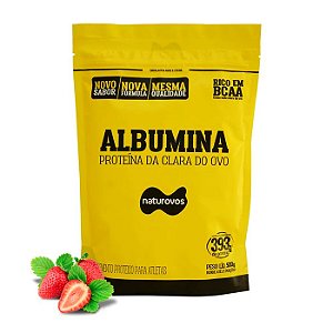 Albumina 420g MORANGO - Naturovos