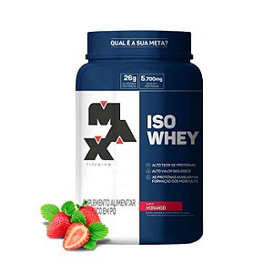 ISO Whey 900g MORANGO - Max Titanium