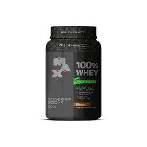 100% Whey Dino Pote 900g CAPPUCCINO - Max Titanium