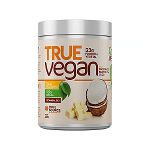 True Vegan Chocolate Branco com Coco 418g - True Source