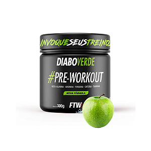 Pré Treino Diabo Verde 300g Maça Verde -  FTW