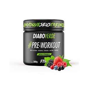 Pré Treino Diabo Verde 300g Frutas Vermelhas- FTW