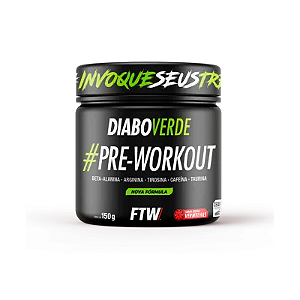 Pré Treino Diabo Verde 150g Frutas Vermelhas - FTW