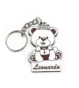Chaveiros Chá de Bebê Ursinho Príncipe Personalizado