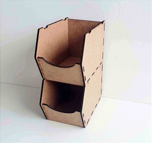 Porta Parafusos Grande 4 Caixas Organizador Oficina Casa Mdf