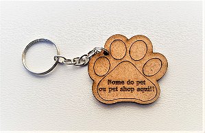 Chaveiro Pata De Cachorro Lembrancinha Pet Shop