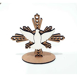 Kit Lembrancinha Eucaristia Divino Espirito Santo Religião Igreja  Mdf