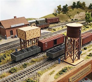Caixa D'agua Circular Maquetes/ Modelísmo HO 1:87 p/ Pintura