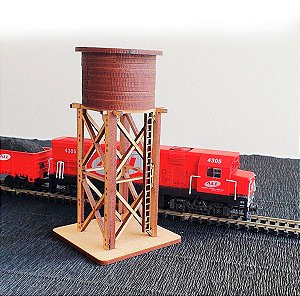 Caixa D'agua Circular Maquetes/ Modelísmo HO 1:87 p/ Pintura