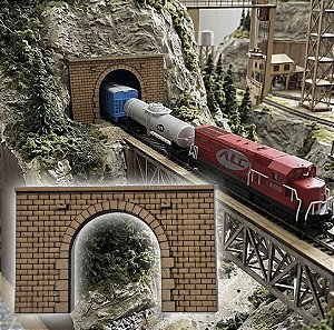 Túnel Entr/ Saída- Ho 1:87 Maquetes/ Modelísmo mdf 2 Unids