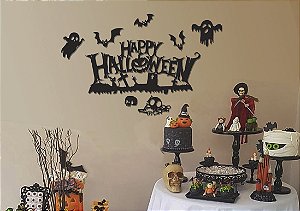 Placa painel Decoração de Parede Halloween Mdf Cores