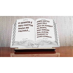 Decoração de Mesa Bíblia Sagrada Personalizada 3mm