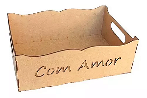 Bandejas Quadradas Com Amor Mdf Cru Dia Dos Namorados