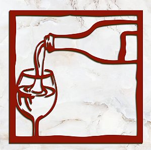 Quadro Placa Ambiente Do Vinho Decoração da Casa Mdf Várias cores Corte a Laser