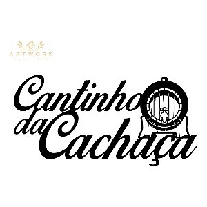 Quadro Cantinho Da Cachaça Mdf Vazado 3mm Decorativo