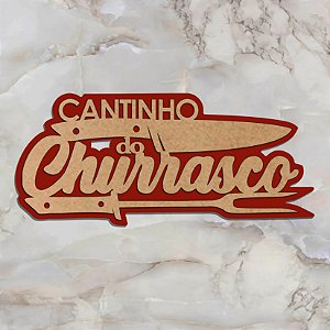 Placa Quadro Cantinho do Churrasco Cozinha Gourmet Mdf Corte a Laser