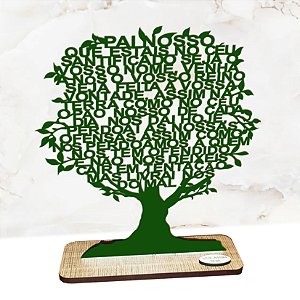 Decoração Árvore do Pai Nosso Festividade, Igreja, Religião, Mdf Cores.