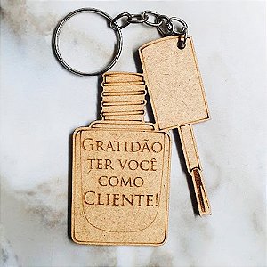 KIt Chaveiros Manicure, Esmalte, Salão de Beleza, Mdf Corte.