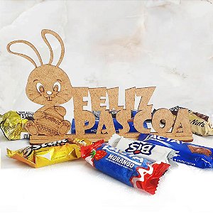 Kit Display Coelho Decoração Rústica Casa Enfeites em MDF para Festa e Eventos de Páscoa Mdf Infantil Criança Coelhinho Fofinho para Pintura de pascoa