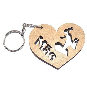 Chaveiro Lembrancinha Dia das Mães Vazado Presente Mdf