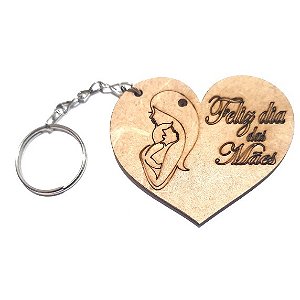 Chaveiro Lembrancinha Feliz Dia das Mães Presente Mdf