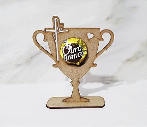 Kit Lembrancinha Porta Bombom Troféu da Fé  Mdf