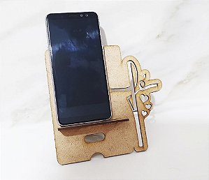 Kit Porta Celular Lembrancinha Fé Celebrações Religião Igreja Mdf