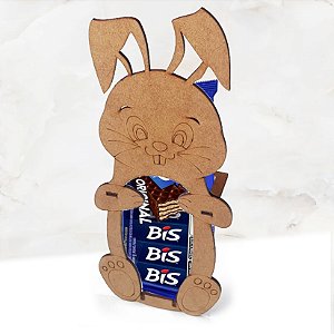 Porta Caixa de Bis Páscoa em MDF Crú para Festa e Eventos de Páscoa Infantil Criança