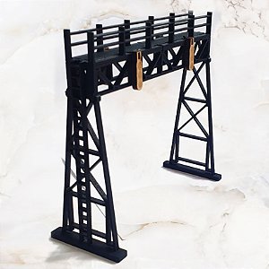 Ponte Sinaleira Escala H0 1;87 mdf corte Laser Ferromodelismo/ Maquetes/ Dioramas p/ Pintura