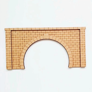 Túnel Entr/ Saída- Maquetes/ Modelísmo mdf BRANCO 2 Unids para pista 35 cm