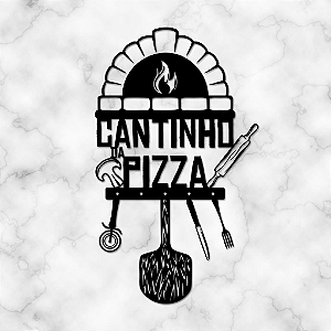 Placa Decorativa Cantinho da Pizza Mdf