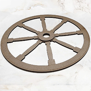 Roda de Carroça Decoração Festa Fazendinha Mdf Corte Laser
