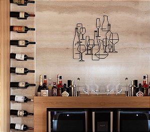 Quadro Placa Cantinho Do Vinho Decoração da Casa Corte a Laser