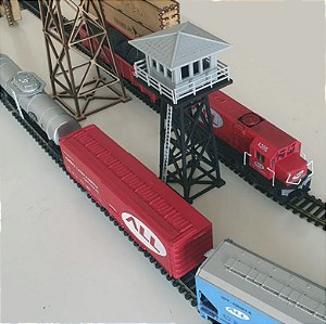 Torre de Observação Maquetes/ Modelísmo/ Ferreomodelismo HO 1:87 p/ Pintura