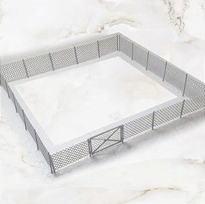 Kit Cerca metálica Alambrado escala HO 1;87 Ferreomodelismo/ Maquetes/ Dioramas p/ Pintura