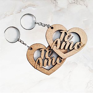 Chaveiro Lembrancinha Dia das Mães, Dia dos namorados, Dia dos Pais, Te amo MDF