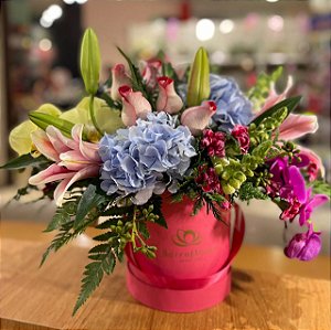 Box Pink Flores Nobres P