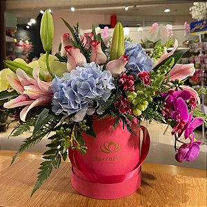 Box Pink Flores Nobres P