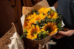 Mini Buquê de Girassóis