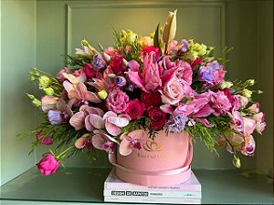 Box Pink Luxury G | Flores Nobres