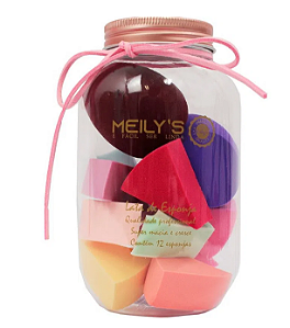 Lata de esponjas para maquiagem Meily's
