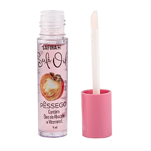 Lip Oil Gloss Labial Hidratante Pessego Safira