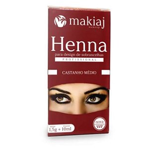Henna Para Sobrancelha Makiaj Castanho Médio
