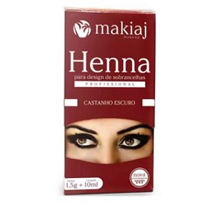 Henna Para Sobrancelha Makiaj Castanho Escuro