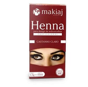 Henna Para Sobrancelha Makiaj Castanho Claro
