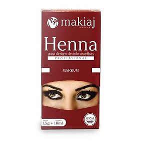 Henna Para Sobrancelha Makiaj Marrom