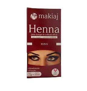Henna Para Sobrancelha Makiaj Ruivo