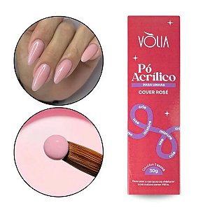 PÓ ACRILICO SACHÊ 30g COVER ROSÉ VÒLIA