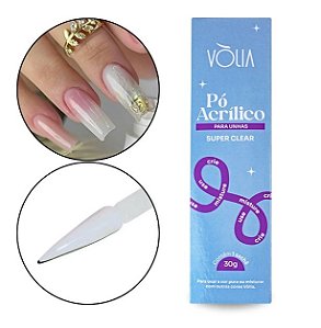 PÓ ACRILICO SACHÊ 30g SUPER CLEAR VÒLIA